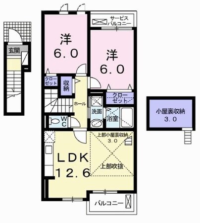 ボンボニエールの物件間取画像